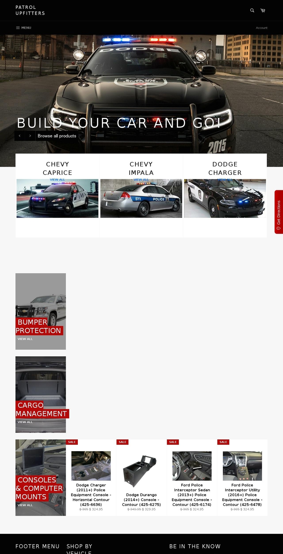 patrolupfitters.com shopify website screenshot