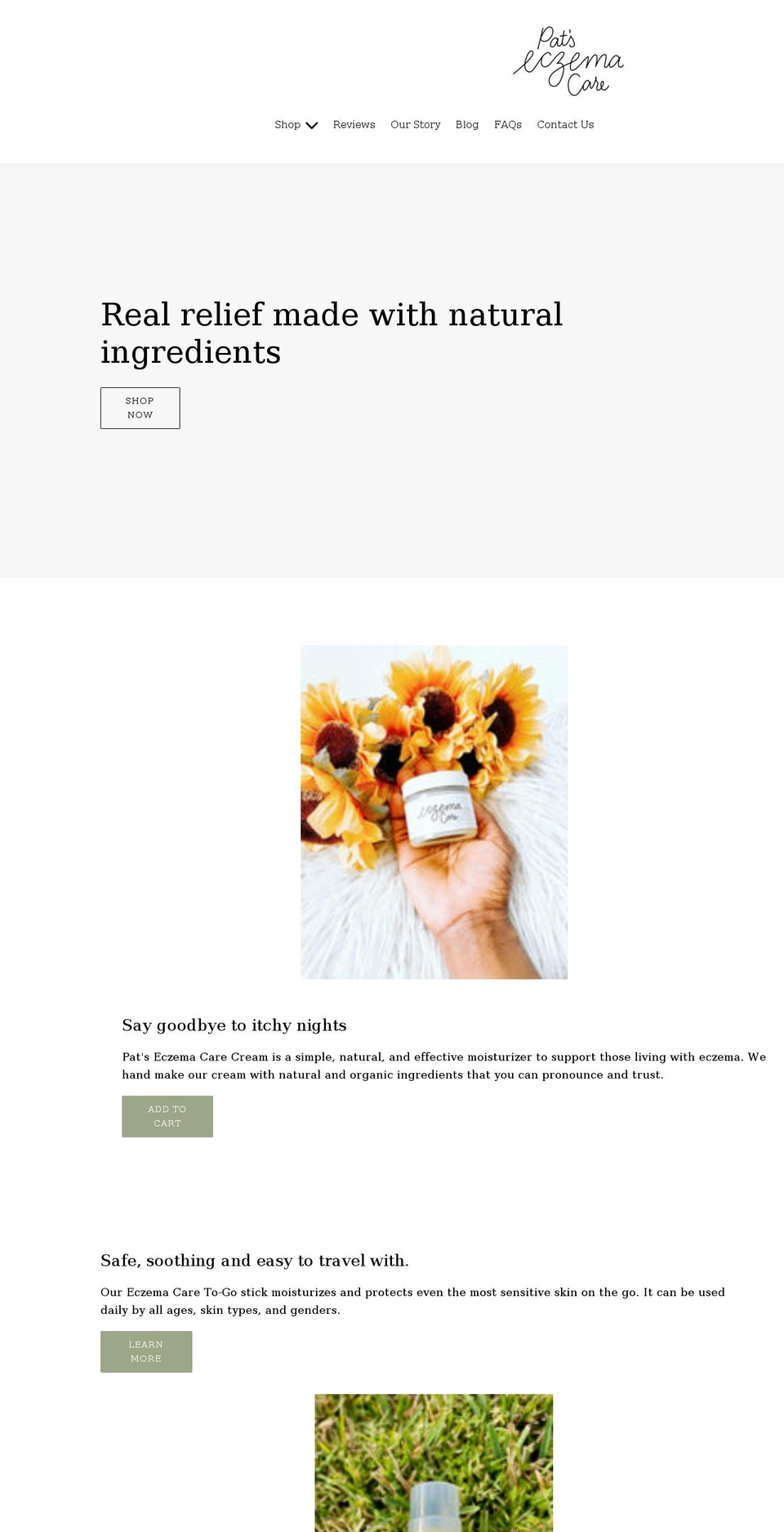 patseczemacare.com shopify website screenshot