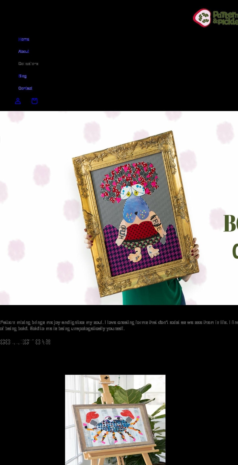 patternandpickle.com shopify website screenshot