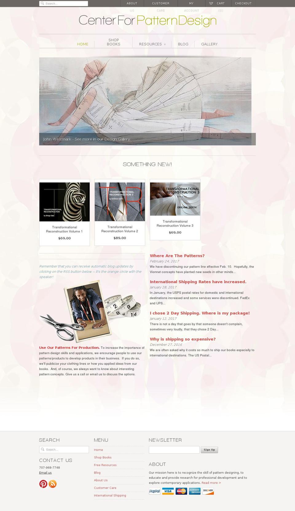 patterndesign.net shopify website screenshot