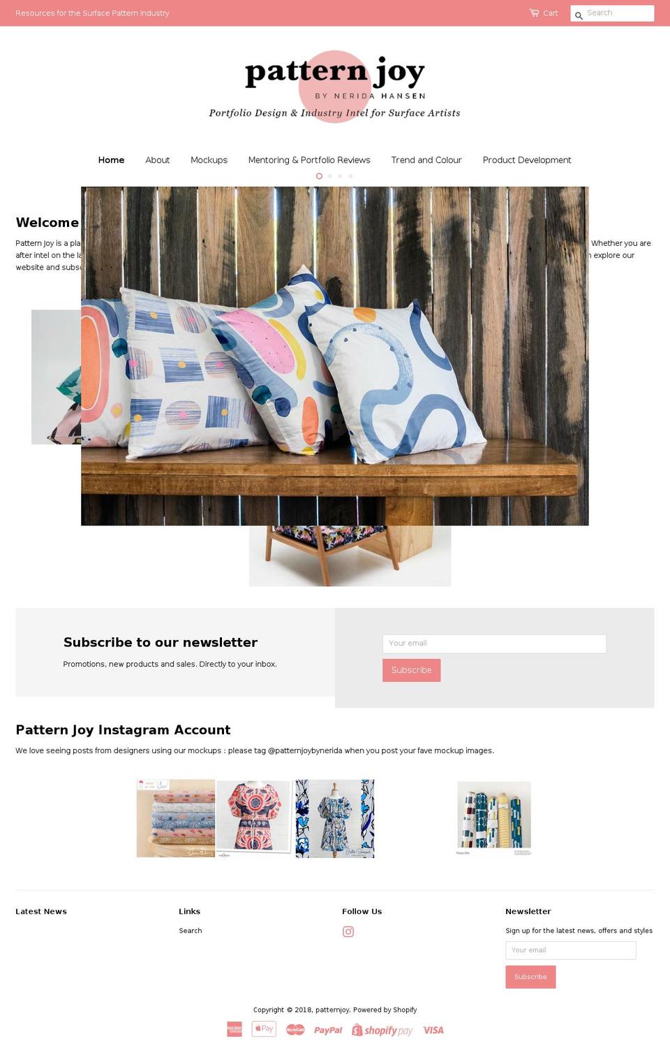 patternjoy.com — Shopify storefront screenshot