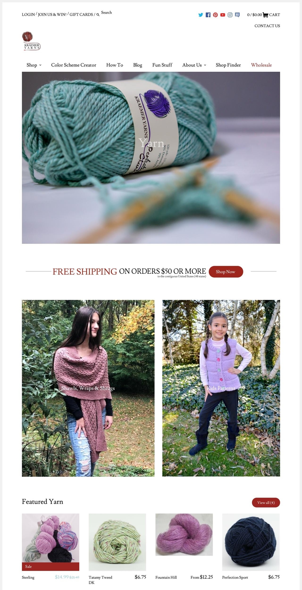 patternsbykraemer.com shopify website screenshot