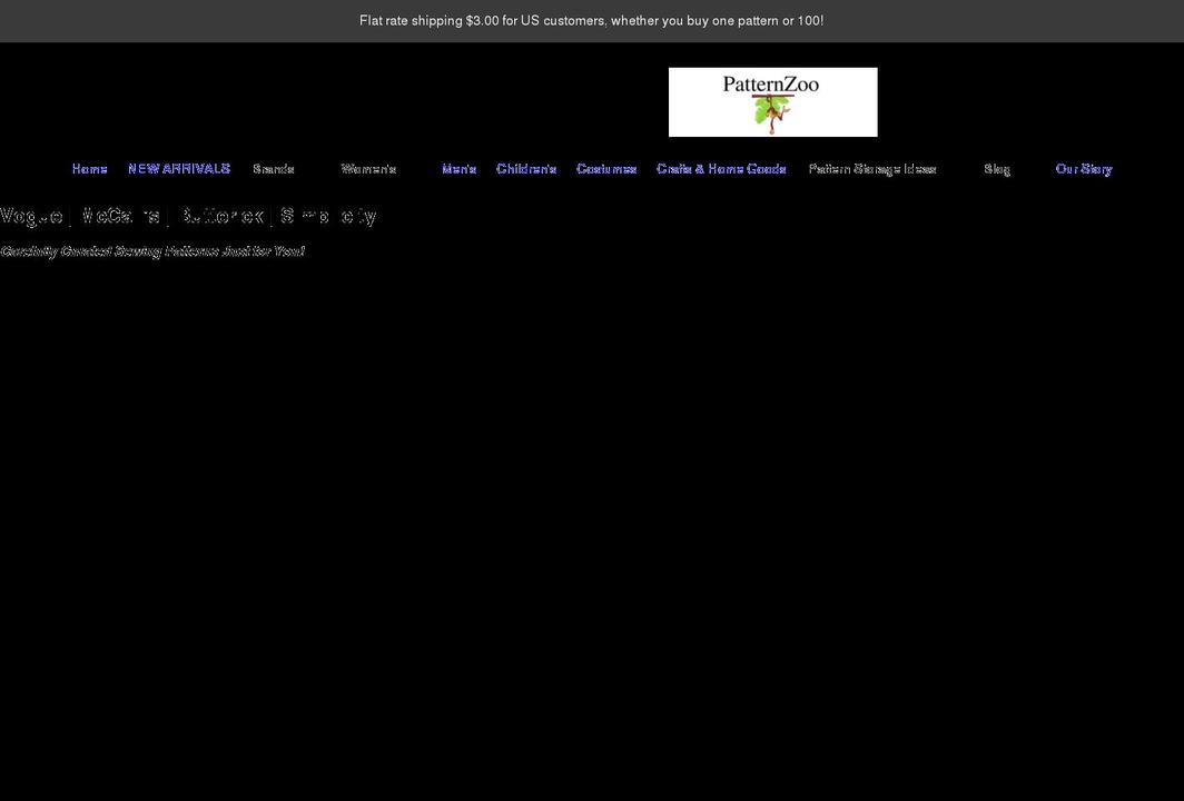 patternzoo.com shopify website screenshot