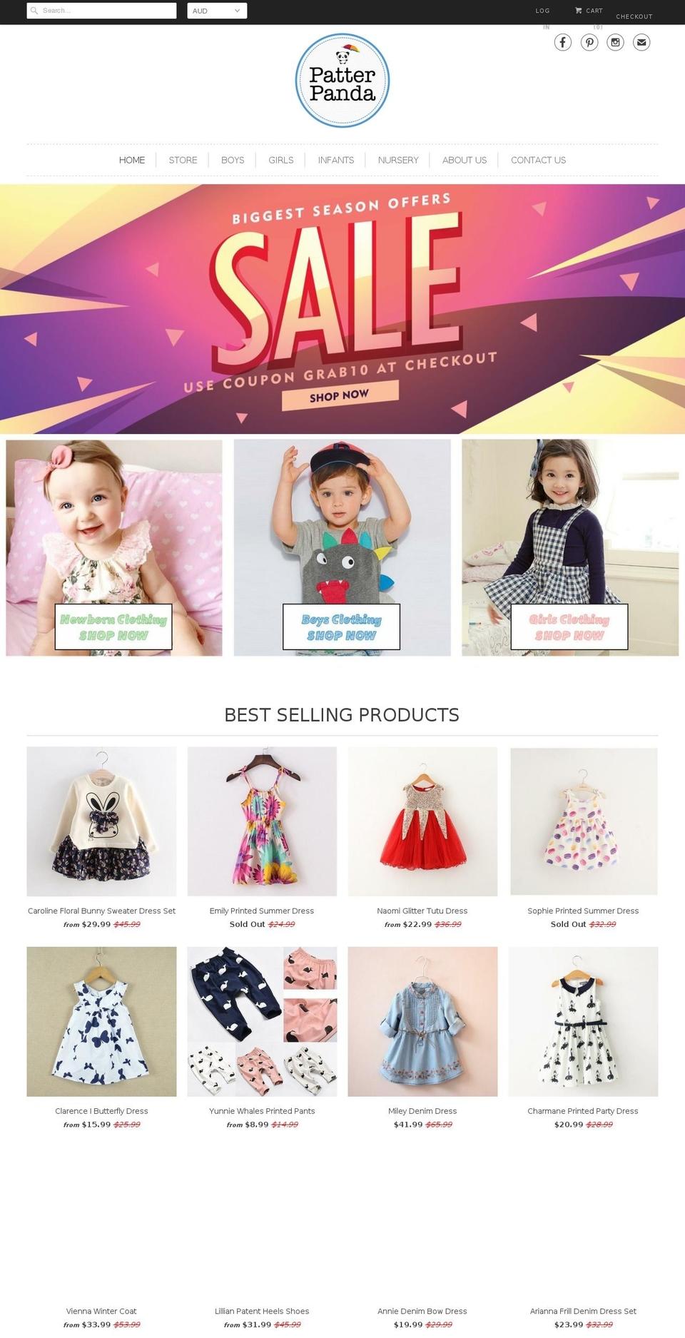 patterpanda.com shopify website screenshot