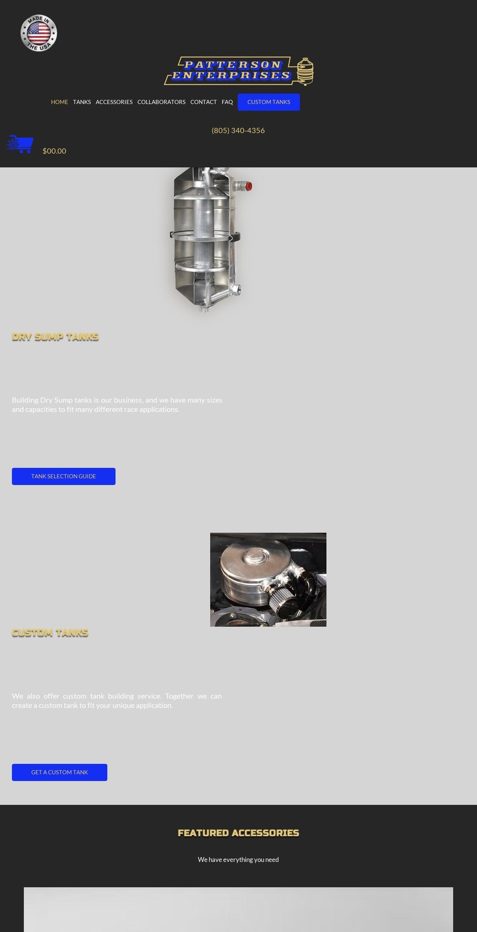 pattersonfluidcontrol.com shopify website screenshot