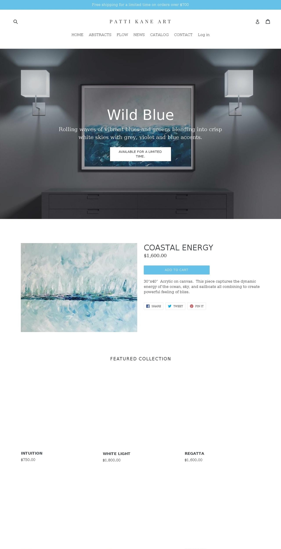 pattikaneart.com — Shopify storefront screenshot