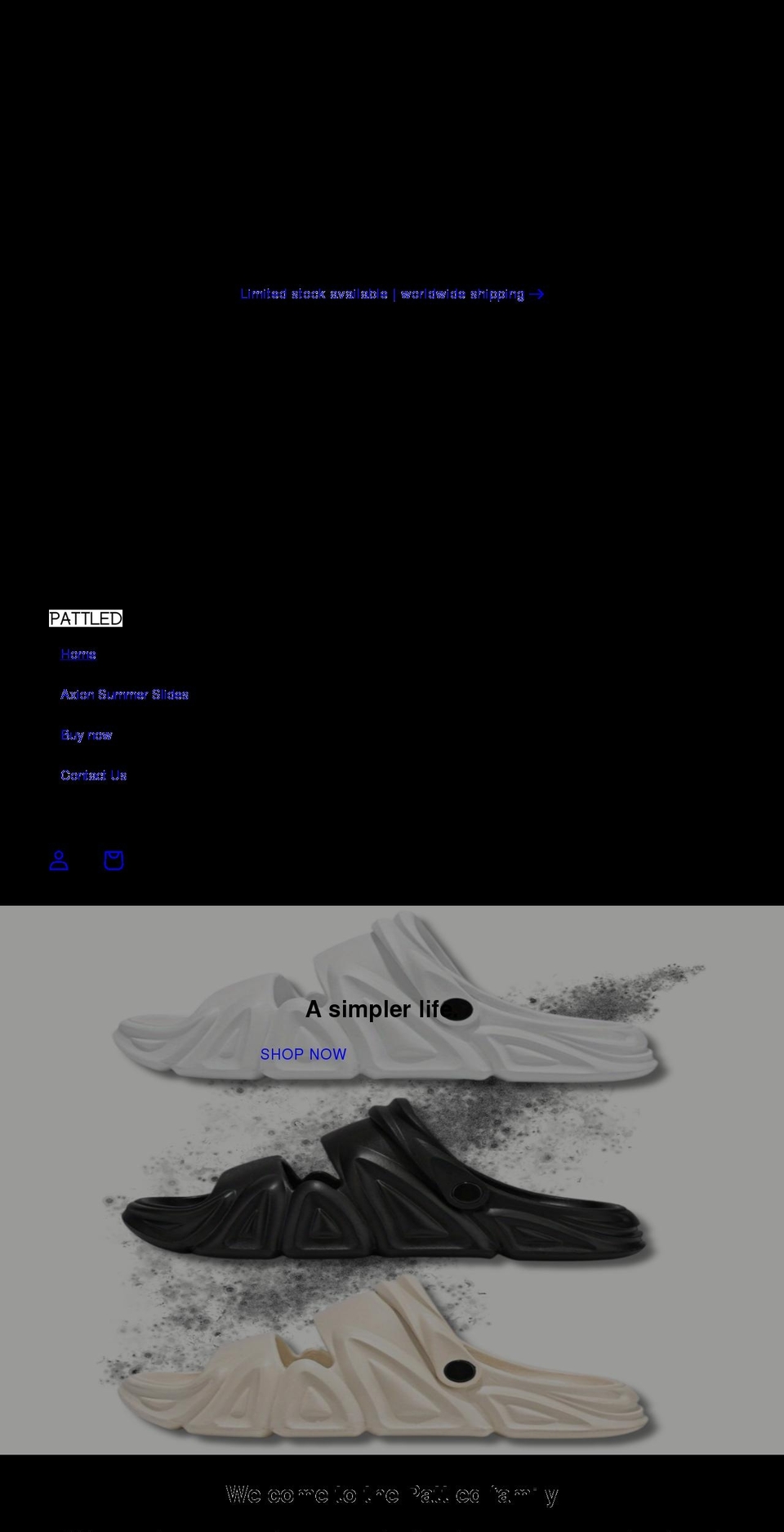 pattled.com shopify website screenshot