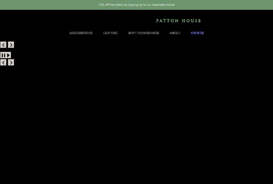 pattonhouse.co.uk shopify website screenshot
