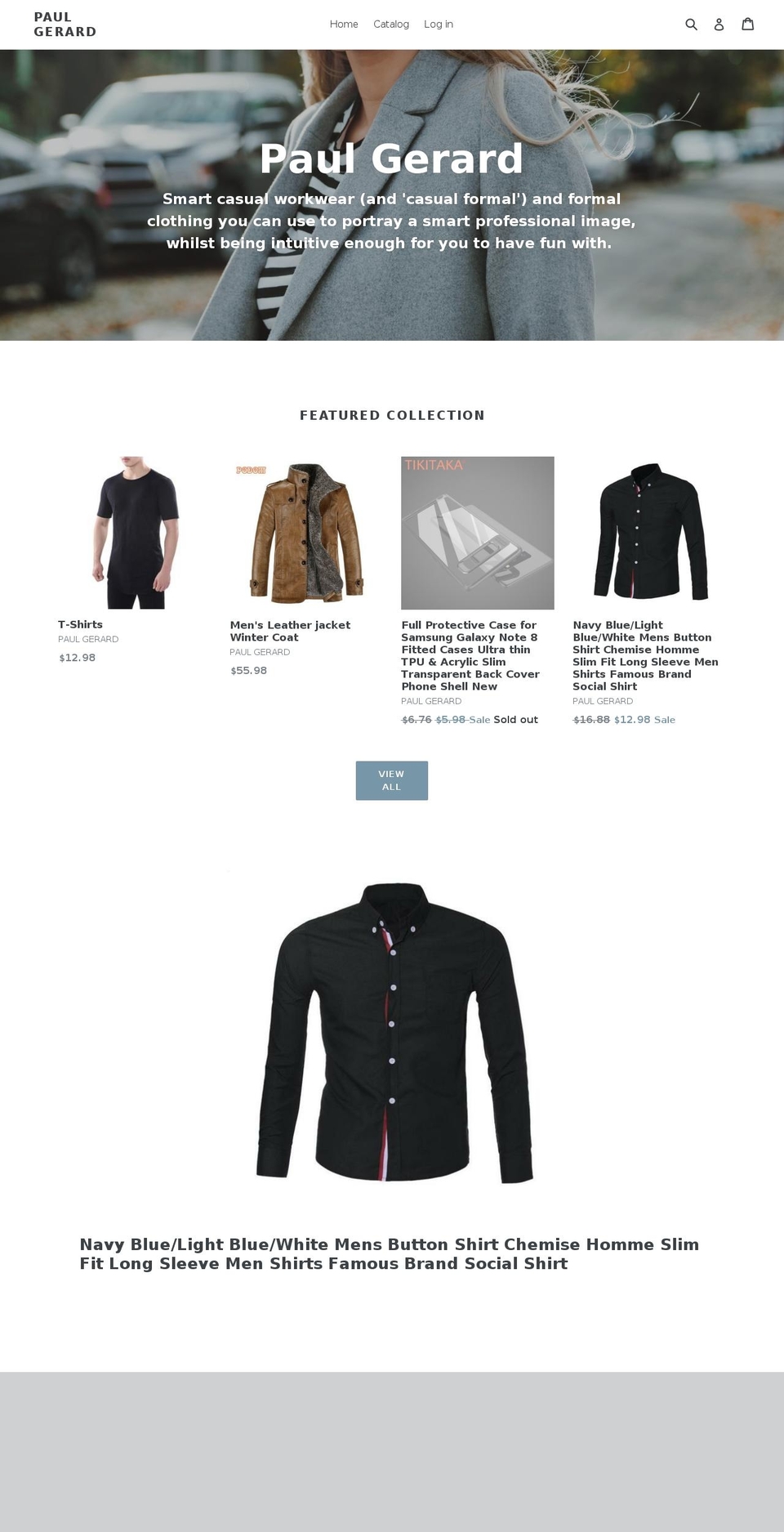 paul-gerard.com shopify website screenshot