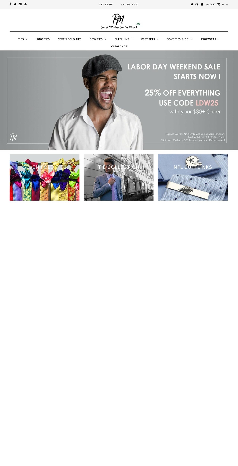 paul-malone.com — Shopify storefront screenshot