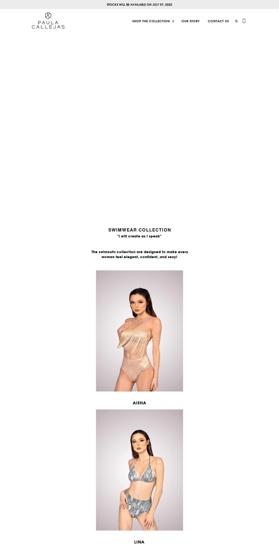 paulacallejas.com shopify website screenshot