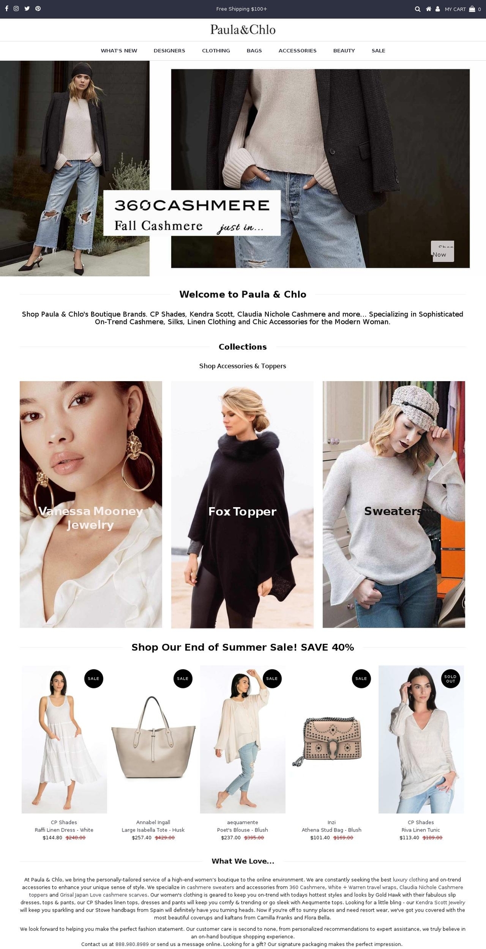 paulanchlo.com shopify website screenshot