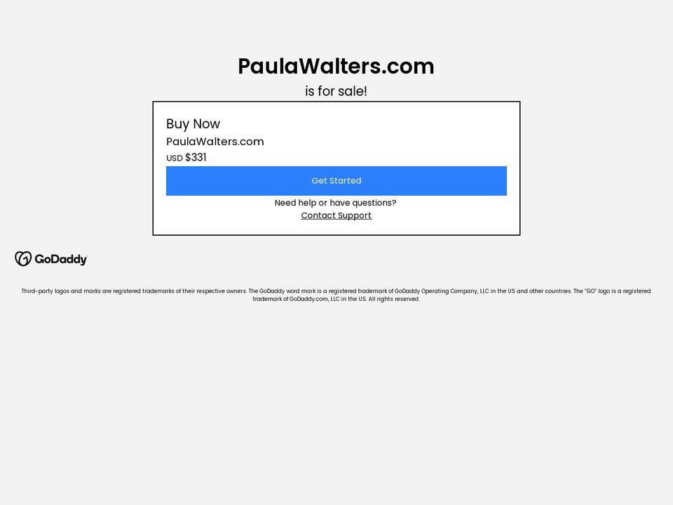 paulawalters.com — Shopify storefront screenshot