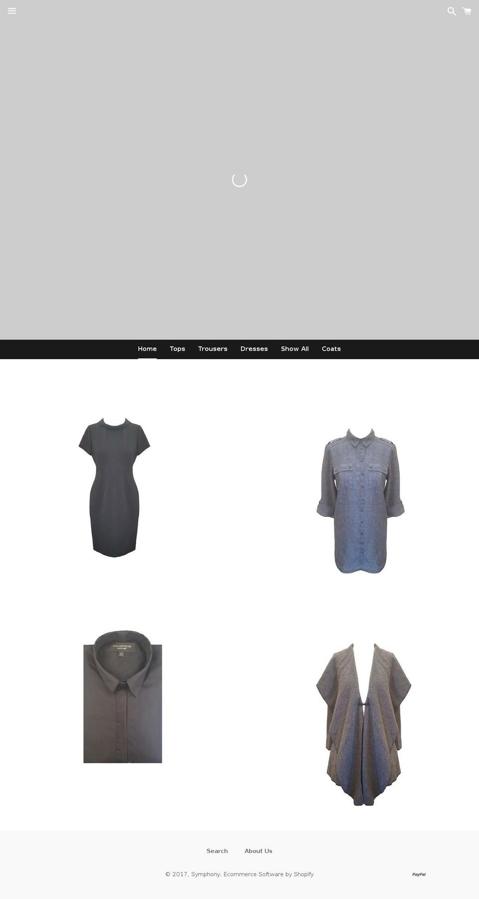 paulcostelloesymphony.com shopify website screenshot