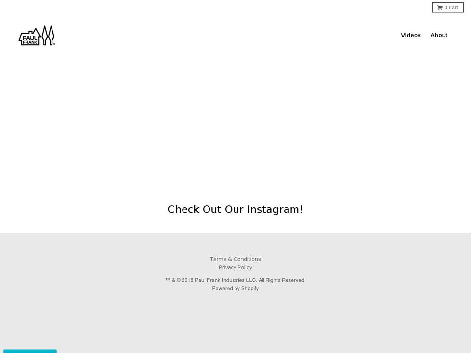 paulfrankisyourfriend.org shopify website screenshot