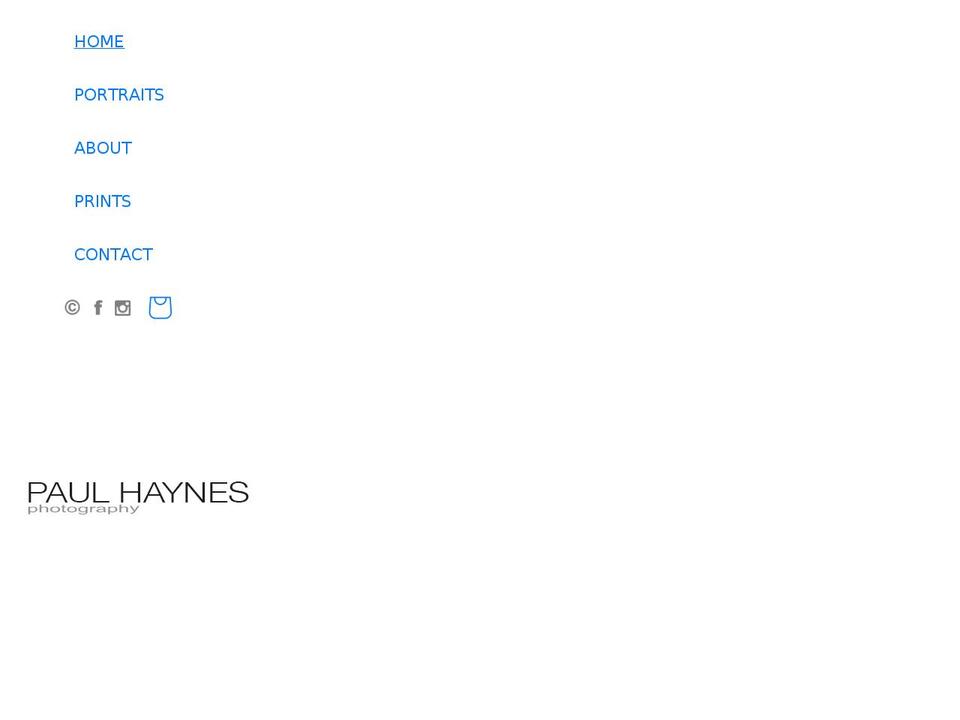 paulhaynes.com shopify website screenshot