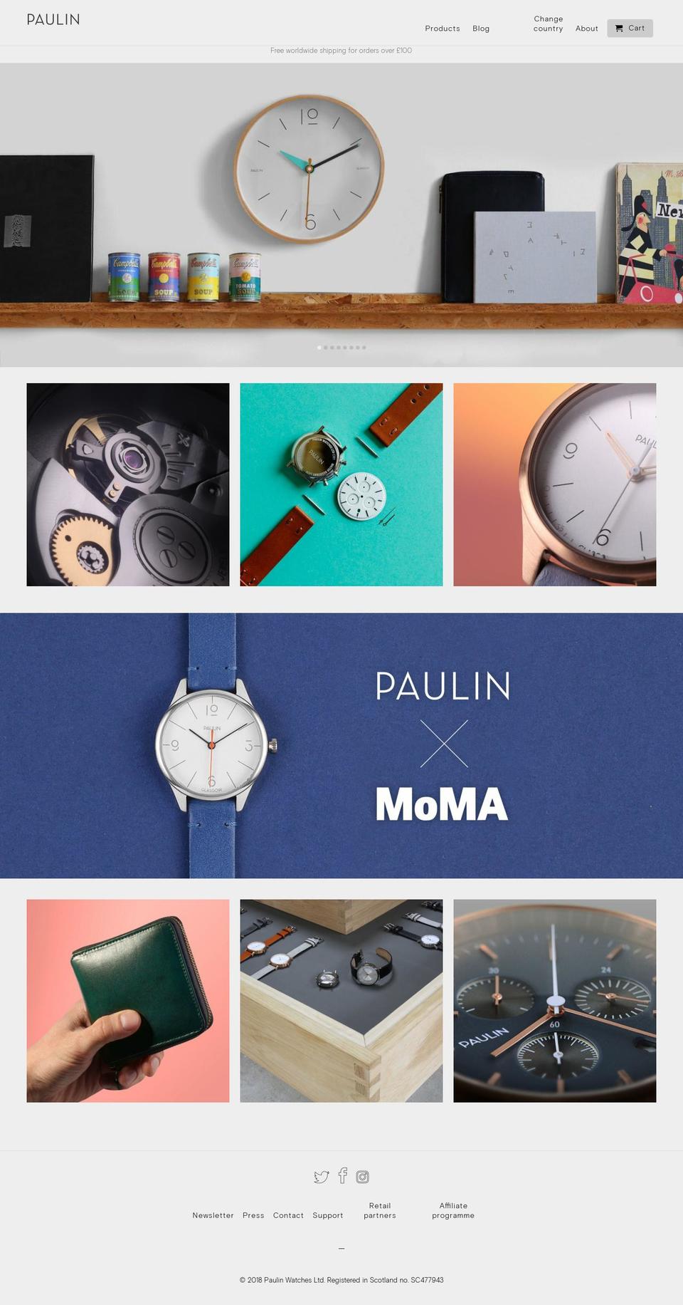 paulin.design shopify website screenshot