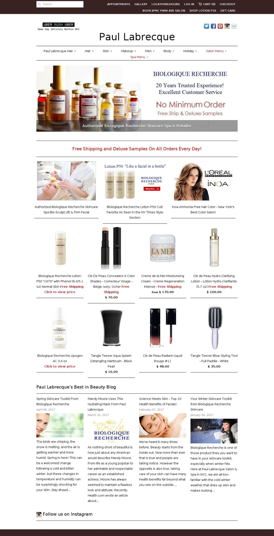 paullabreque.com shopify website screenshot