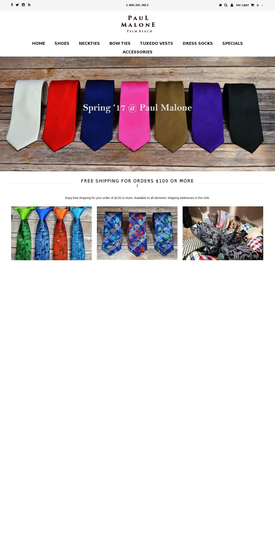 paulmalone.com shopify website screenshot