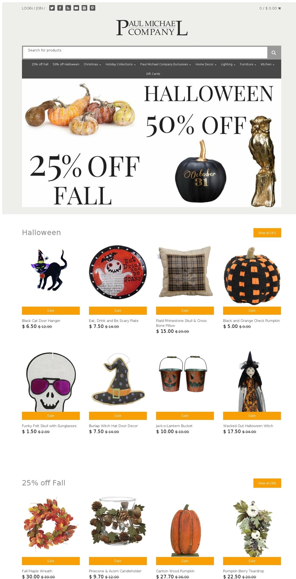 paulmichealcompany.com — Shopify storefront screenshot