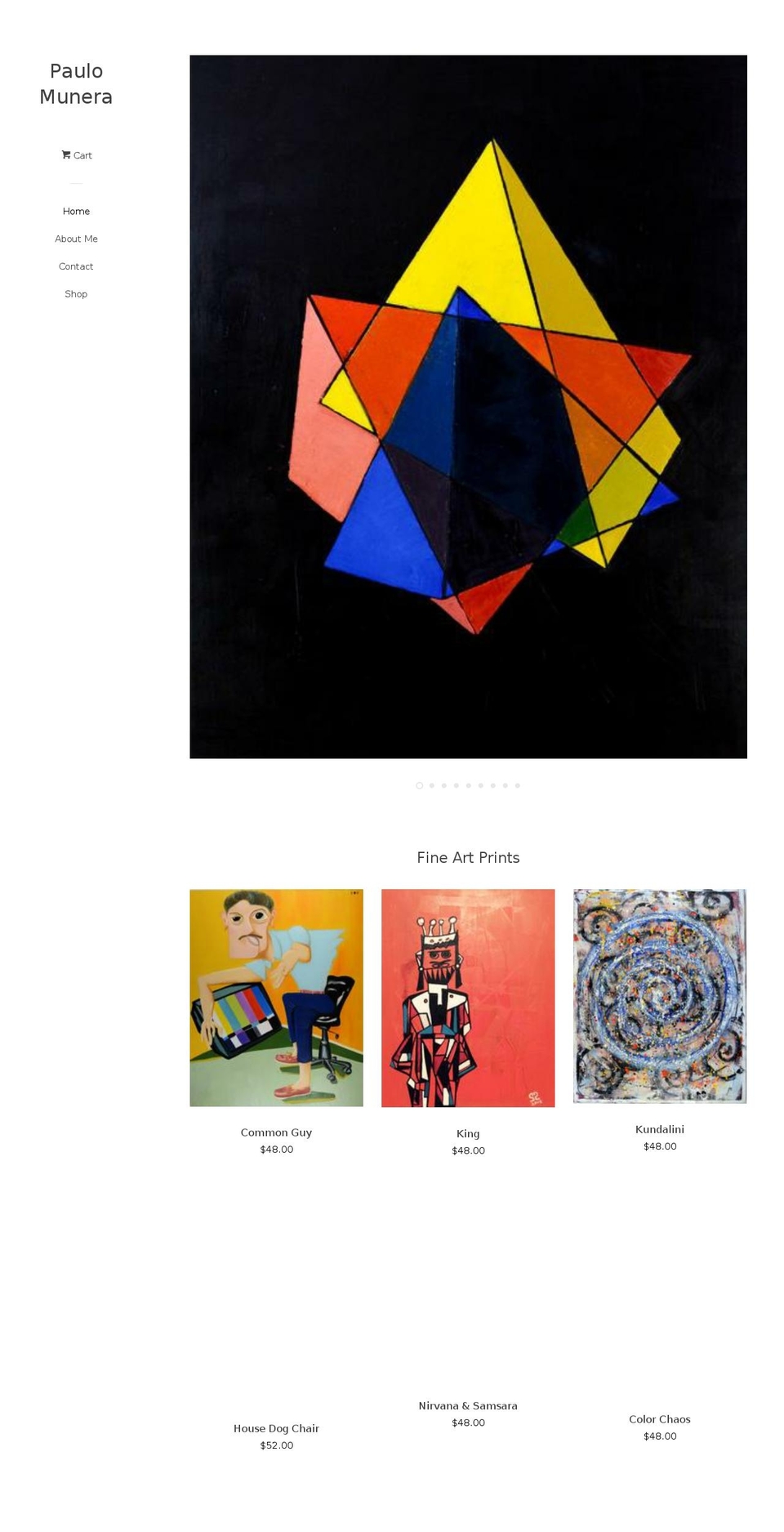 paulomunera.com — Shopify storefront screenshot