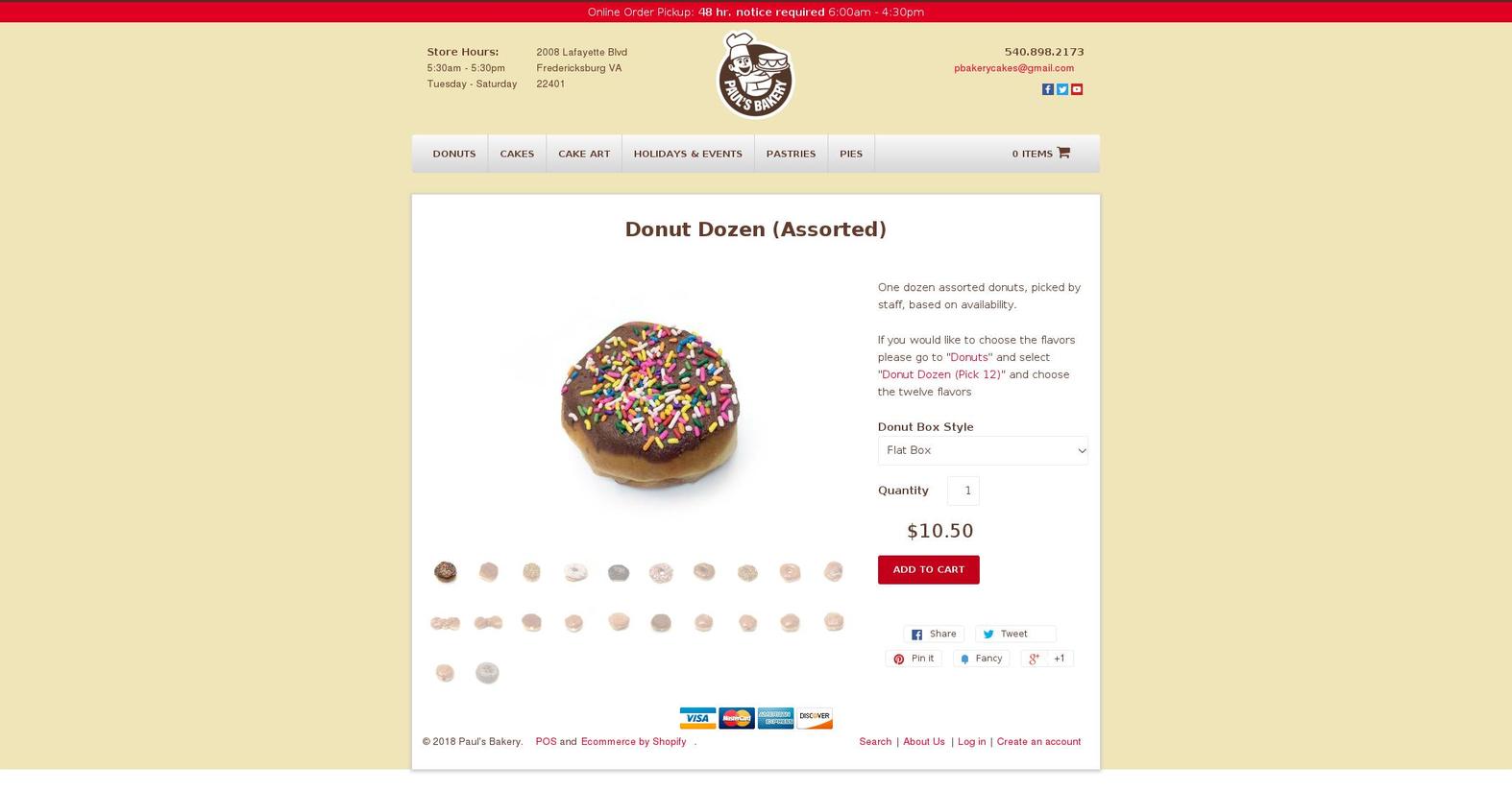 Solo - Responsive 2015 Shopify theme site example paulsbakery.co