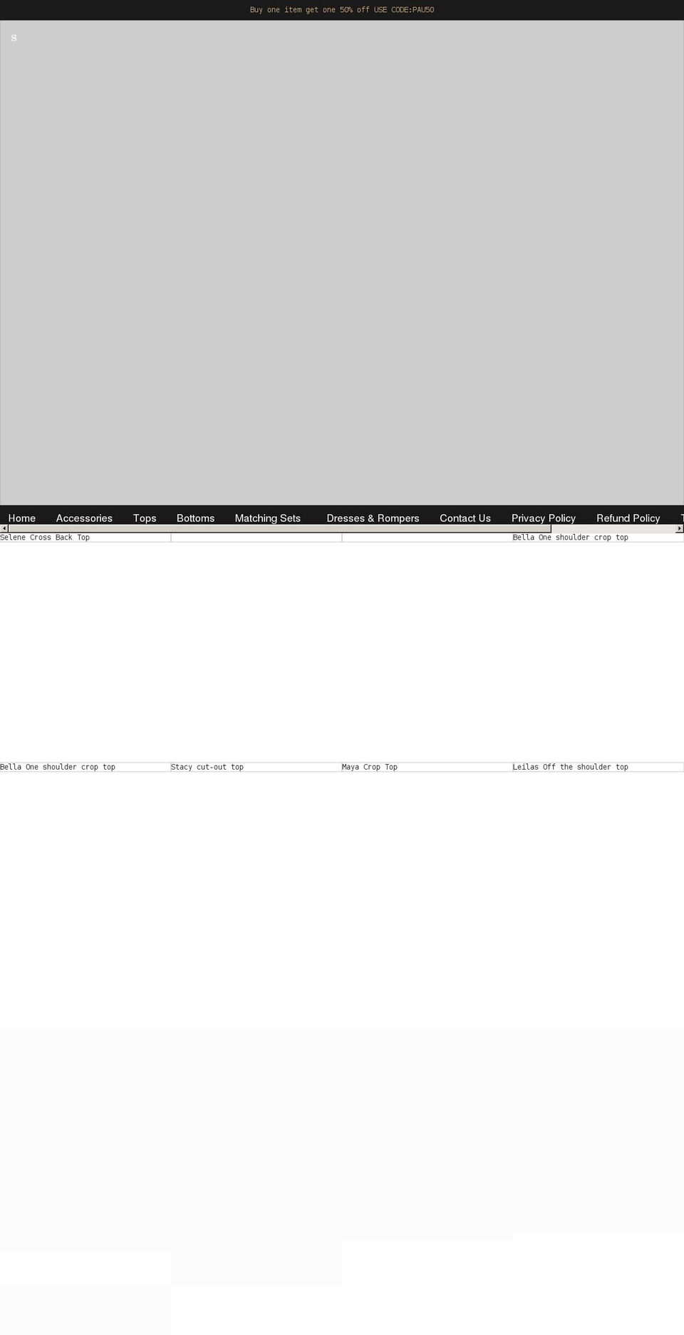 pausfashion.com shopify website screenshot