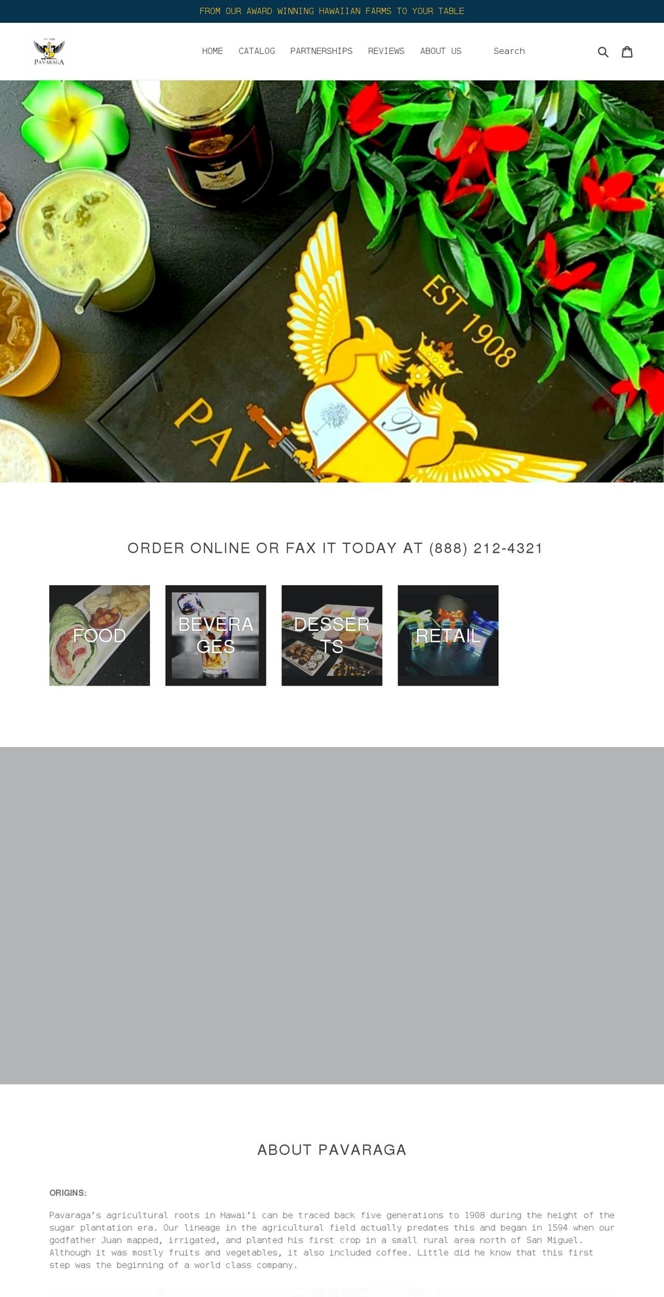 pavaraga.net shopify website screenshot