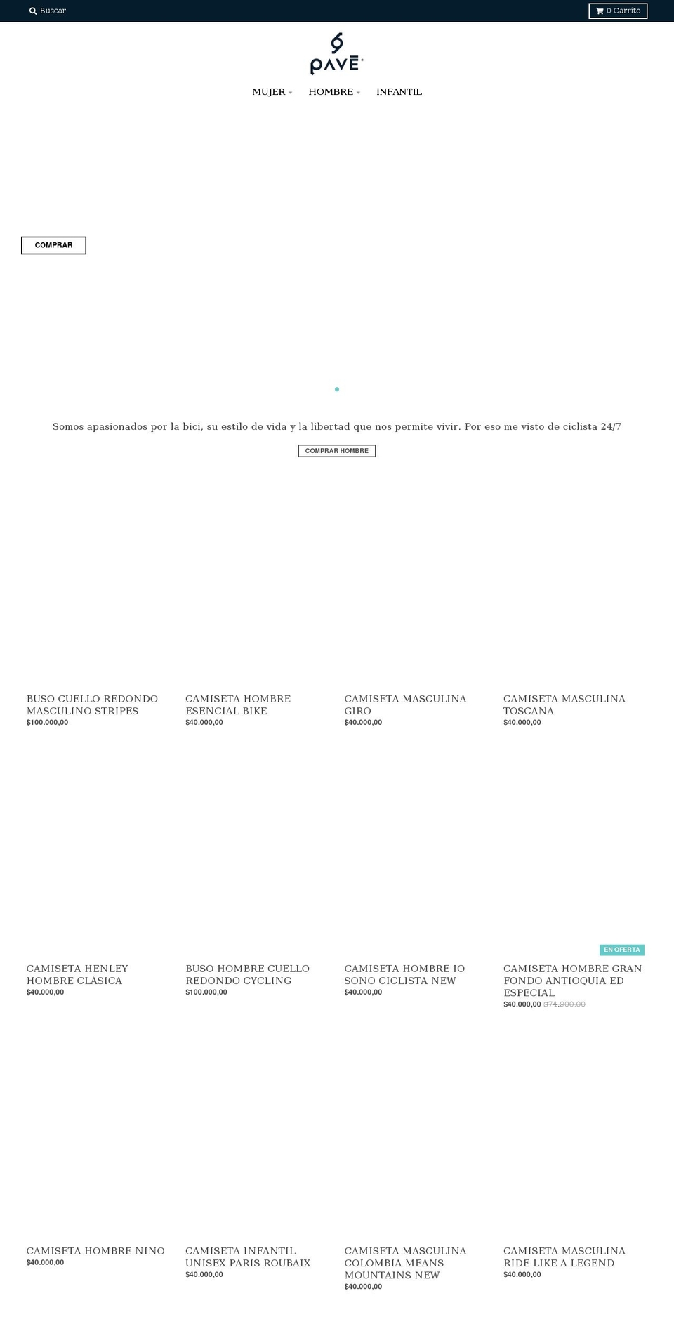 pave.com.co shopify website screenshot