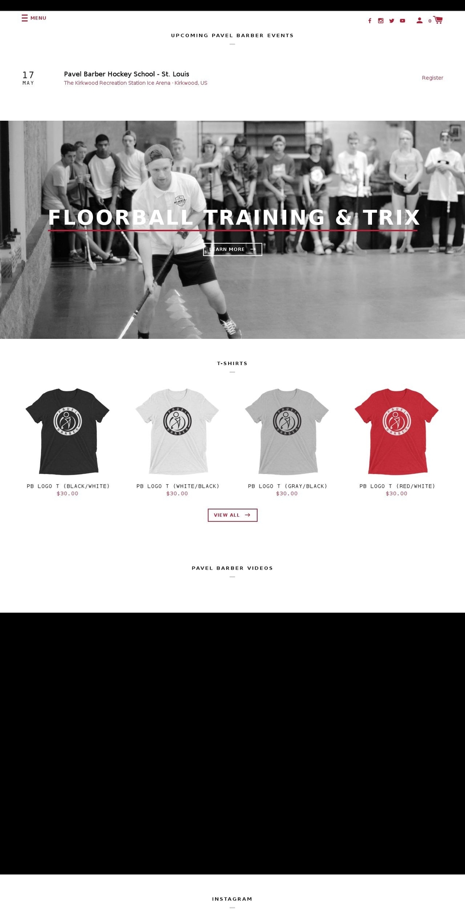 pavelbarber.com — Shopify storefront screenshot