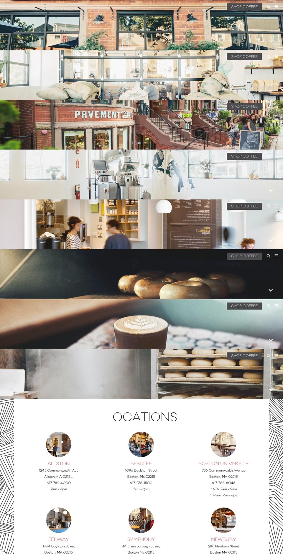 pavementcoffee.com — Shopify storefront screenshot