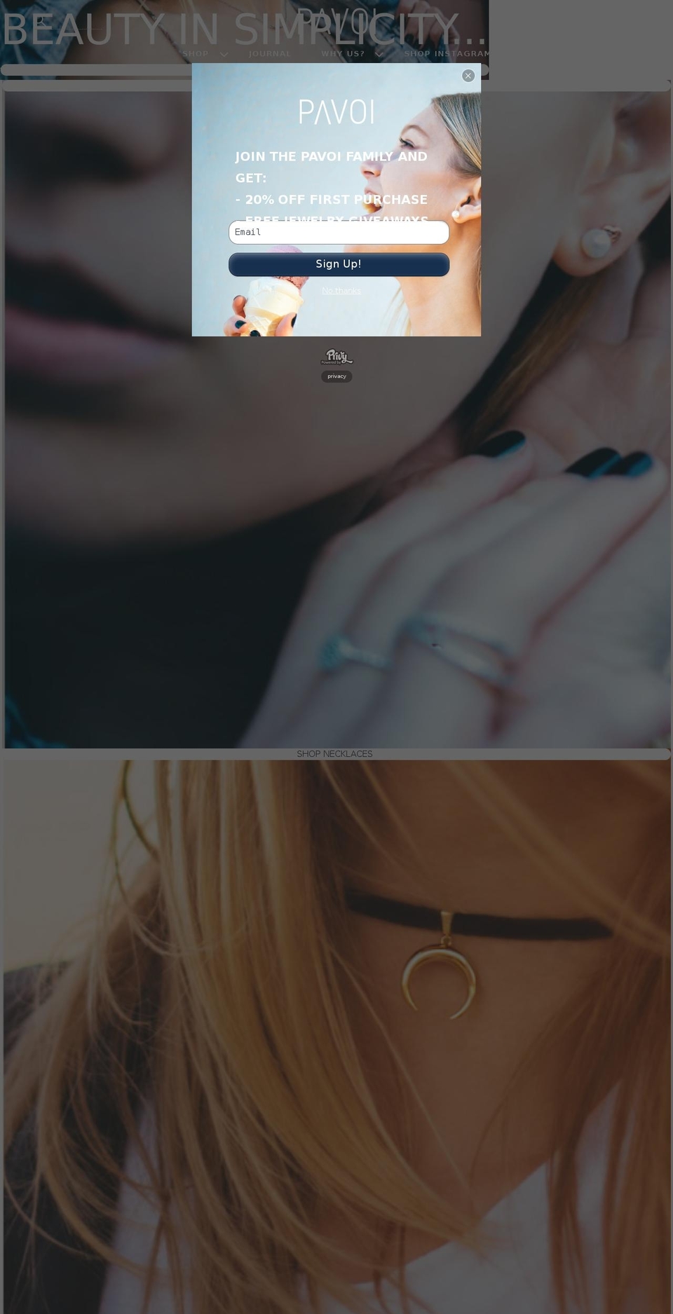 pavoi.com shopify website screenshot