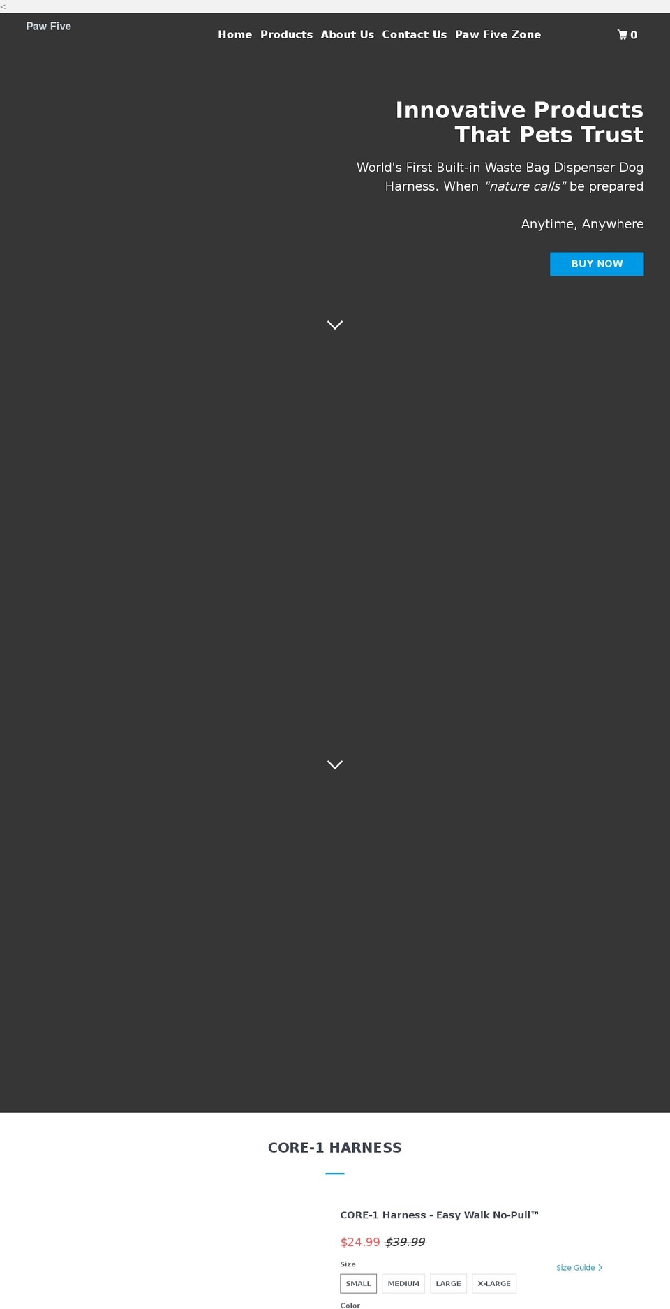 paw-five.com — Shopify storefront screenshot