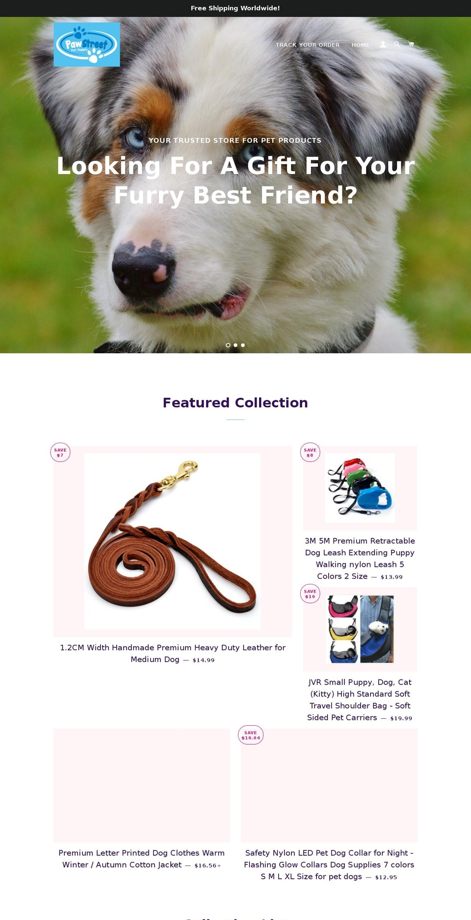 paw-street.myshopify.com shopify website screenshot