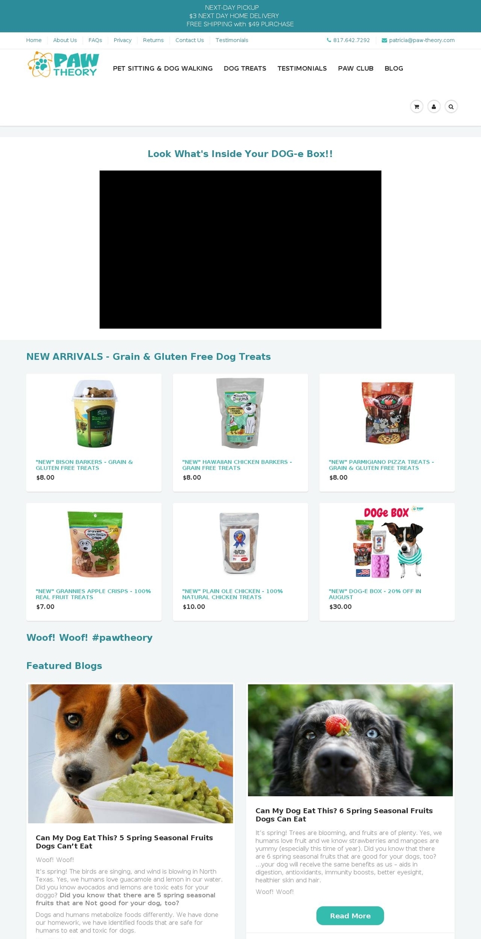 paw-theory.com — Shopify storefront screenshot