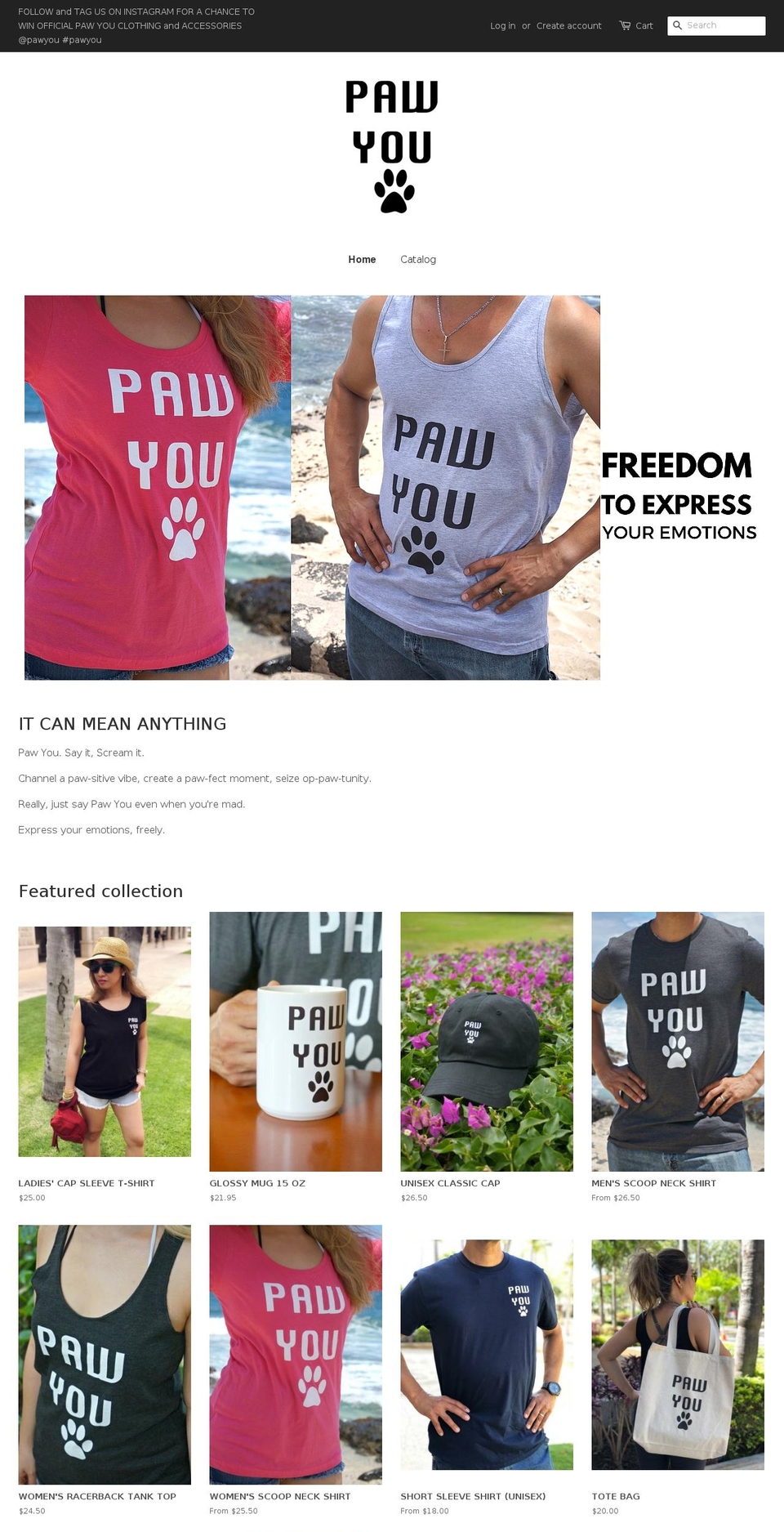 paw-you.com — Shopify storefront screenshot