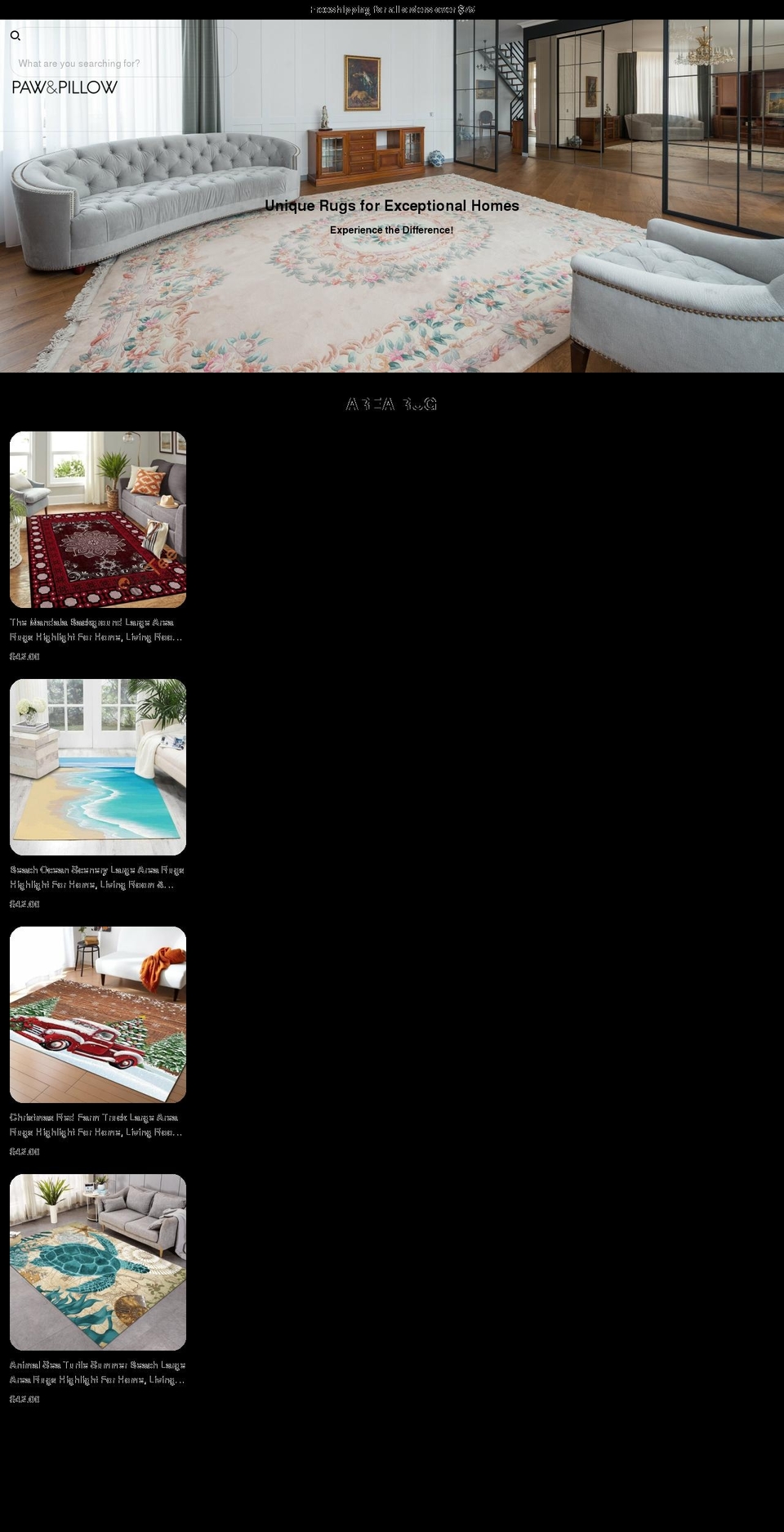 pawandpillow.com shopify website screenshot