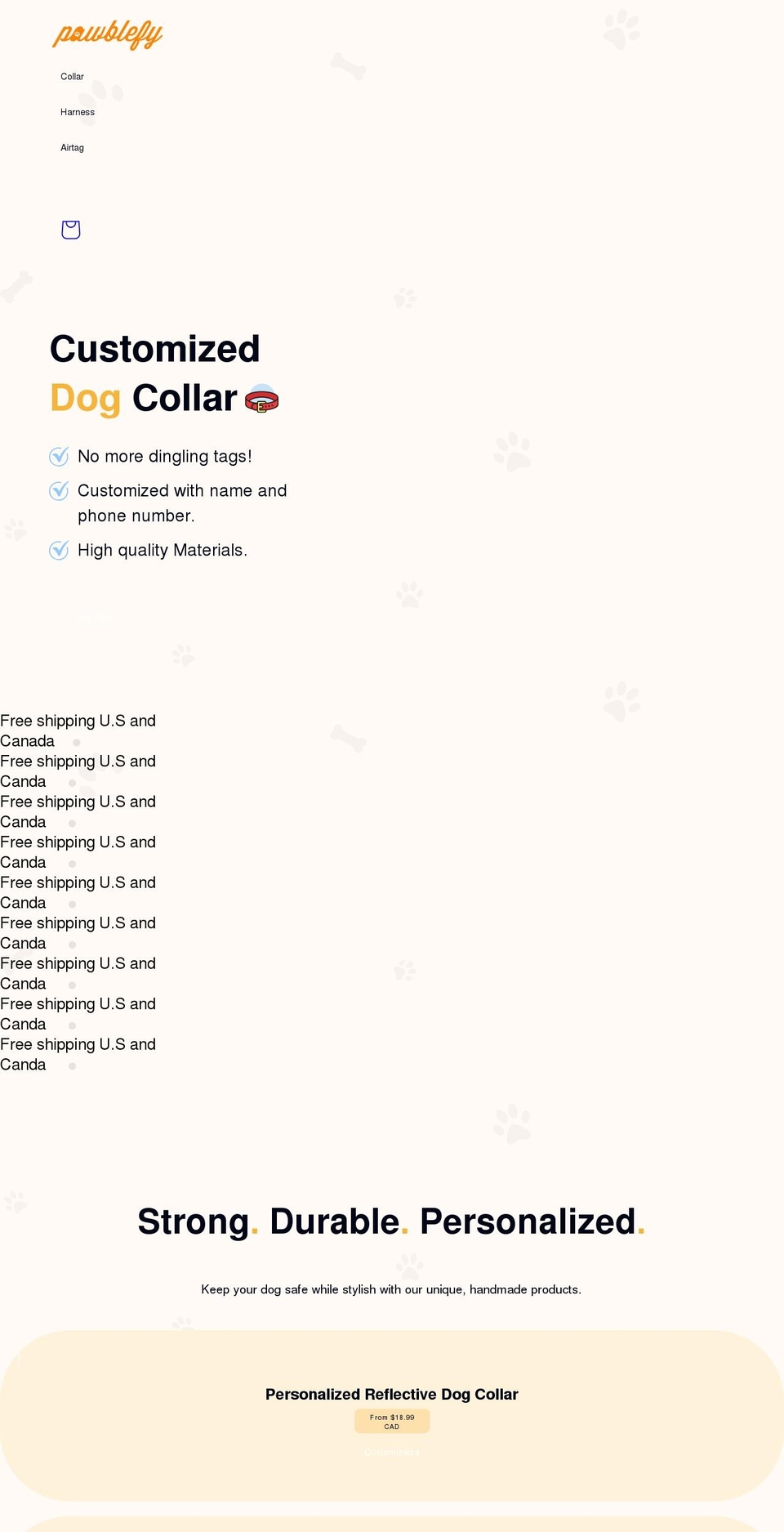 pawblefy.com shopify website screenshot