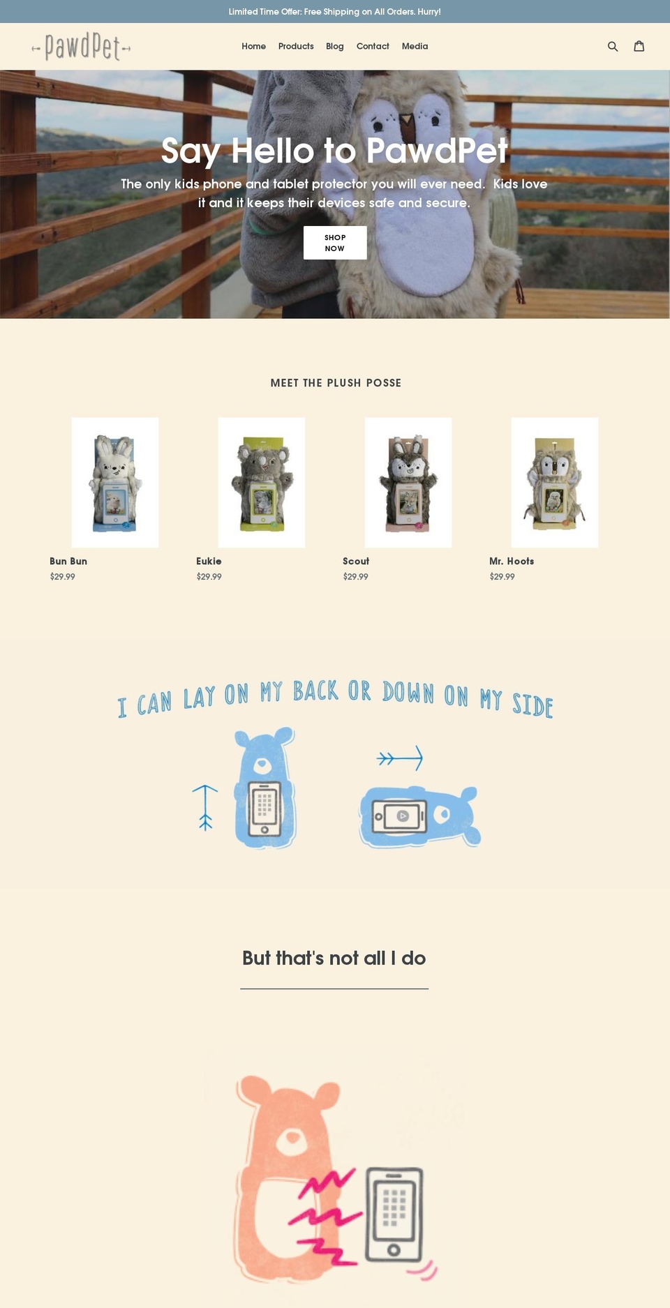 pawdpets.com — Shopify storefront screenshot