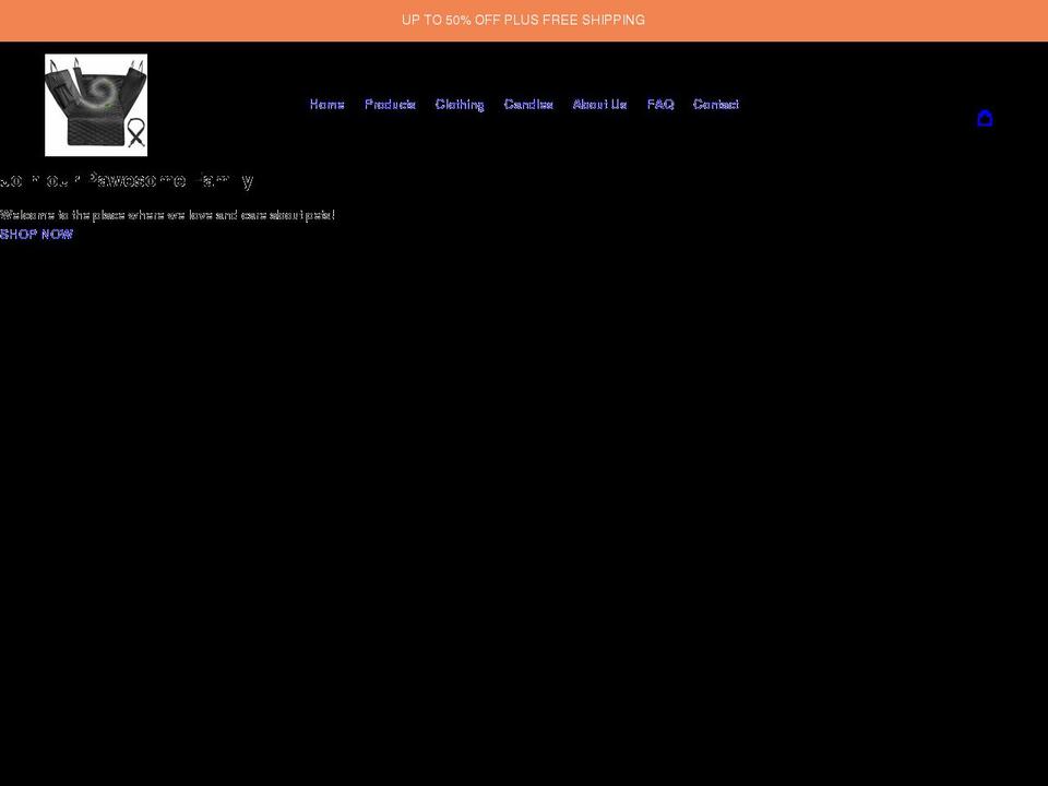 pawesomepetgoods.com shopify website screenshot