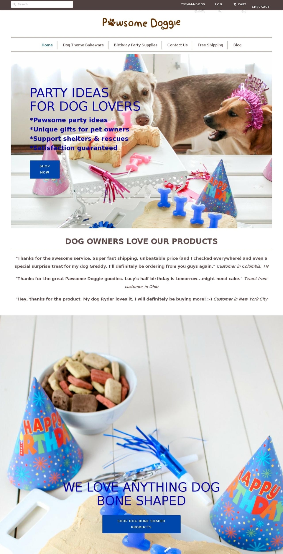 pawesomepetstuff.com shopify website screenshot