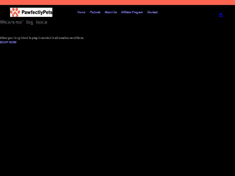 pawfectlypets.com shopify website screenshot