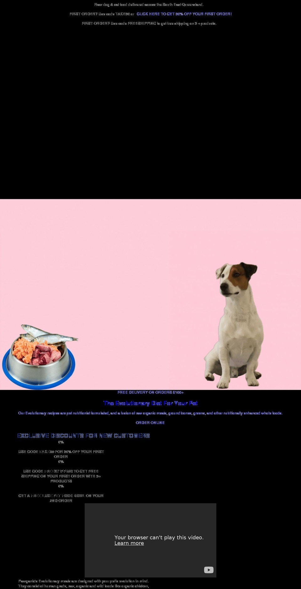 pawganic.com.au shopify website screenshot