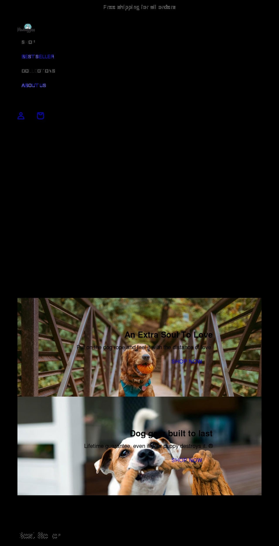 pawhuggies.com shopify website screenshot