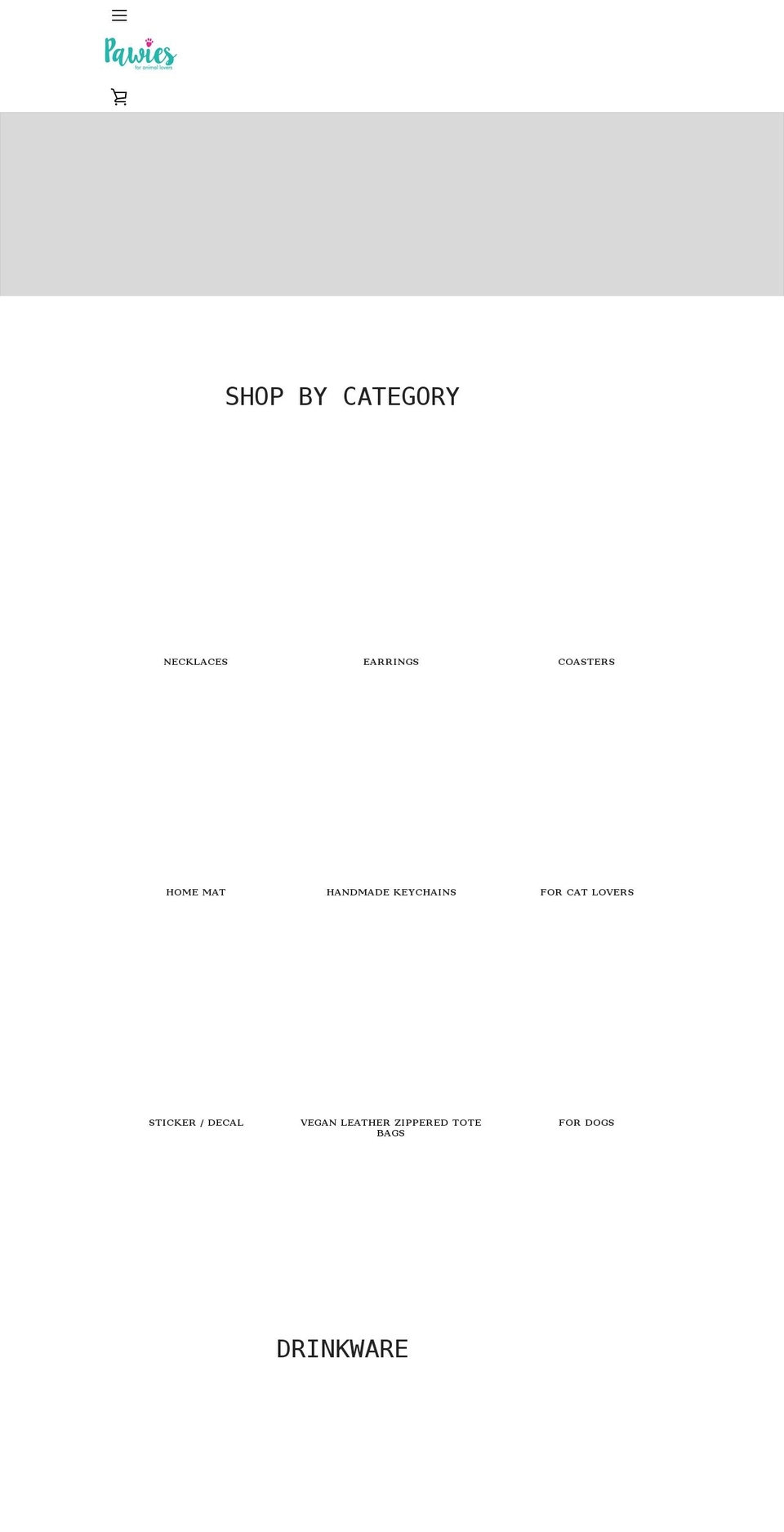 pawies.com shopify website screenshot