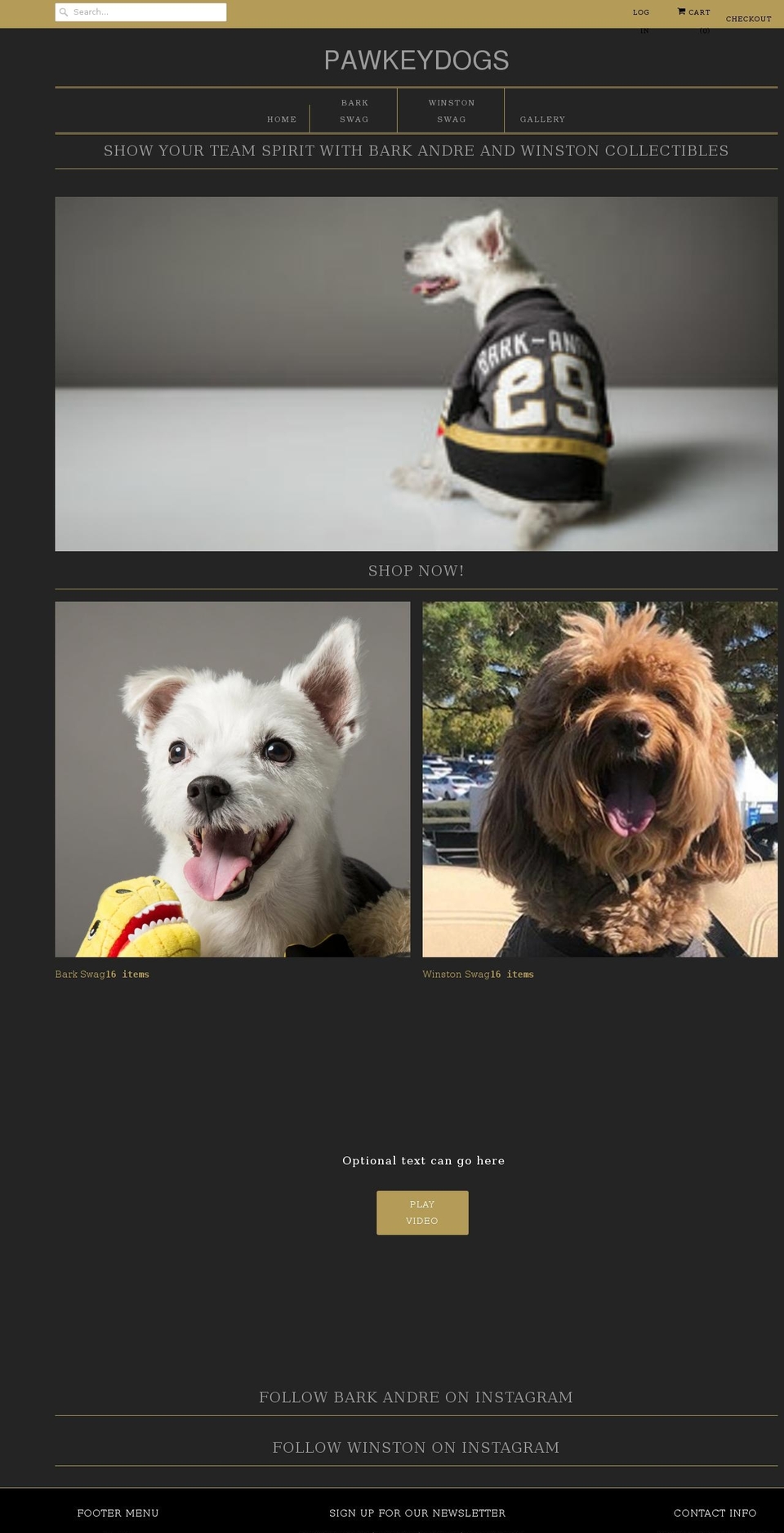 pawkeydogs.com shopify website screenshot