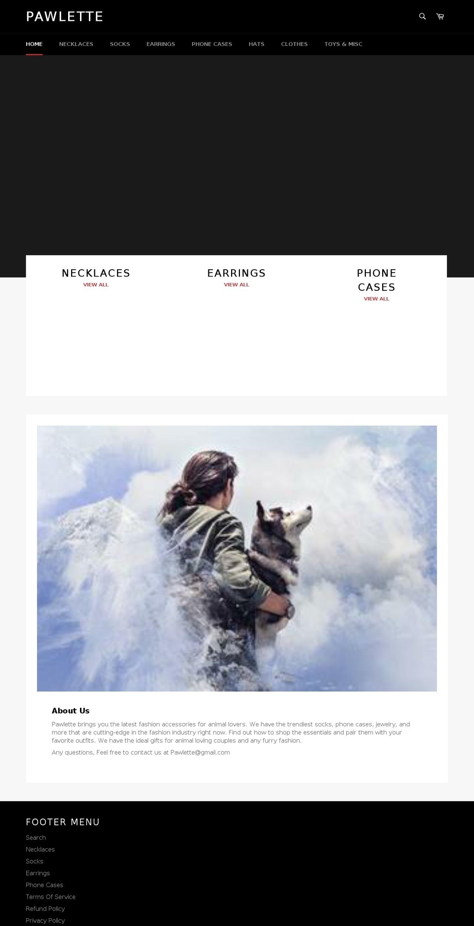 pawlette.com — Shopify storefront screenshot