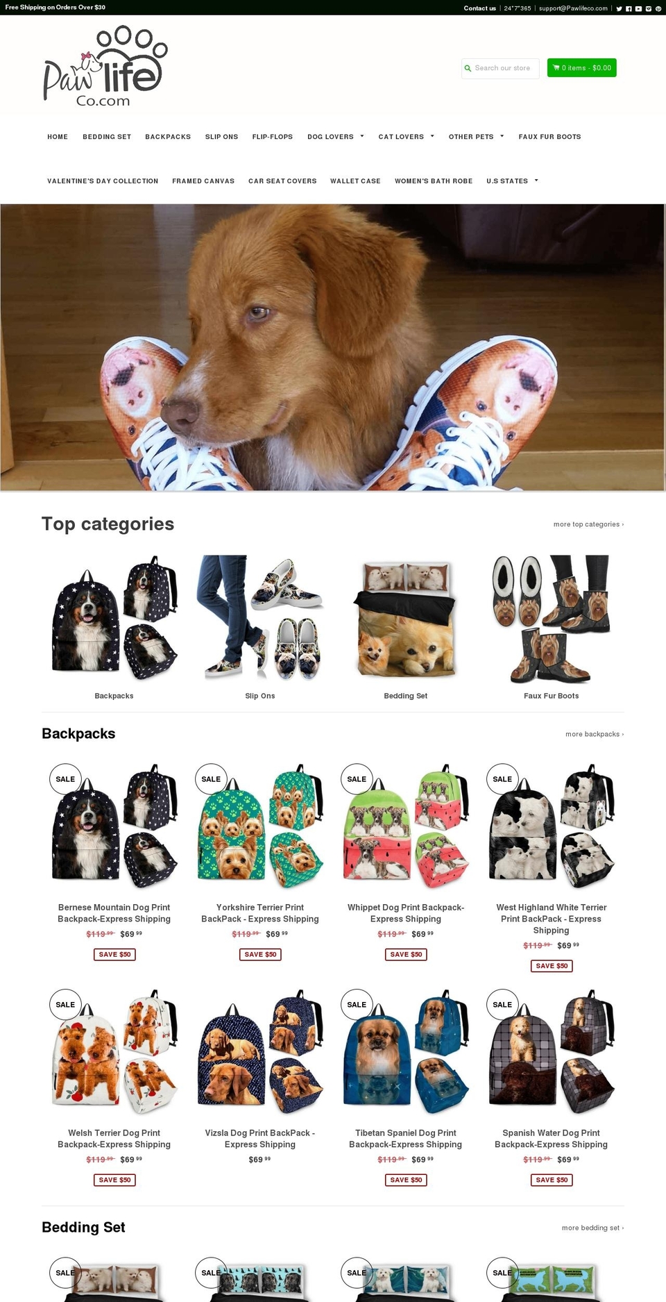 breedbiztheme Shopify theme site example pawlifeco.com