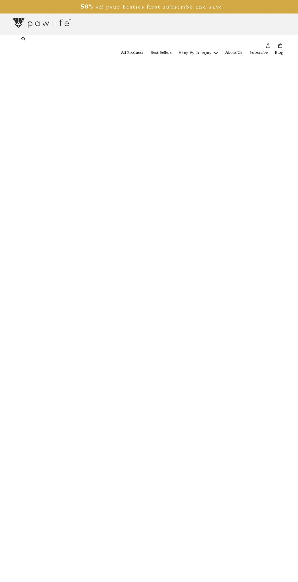 pawlifepets.com shopify website screenshot