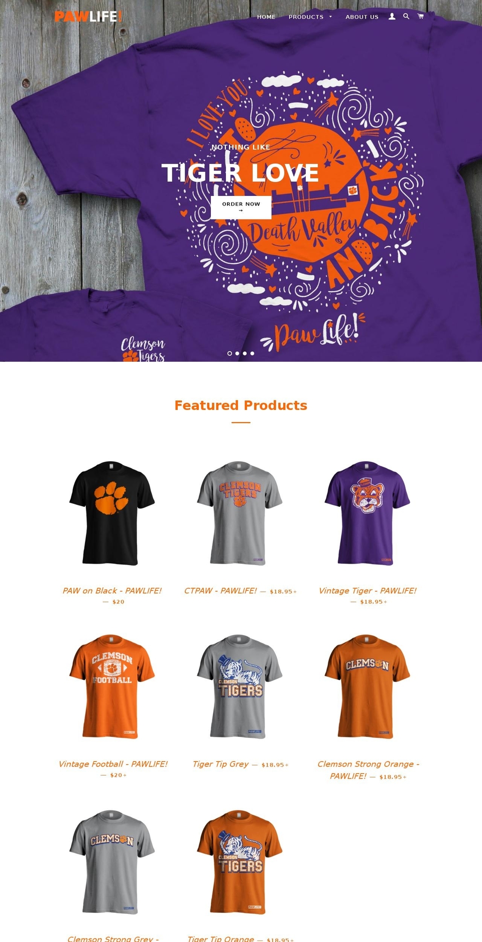 pawlifestore.info shopify website screenshot